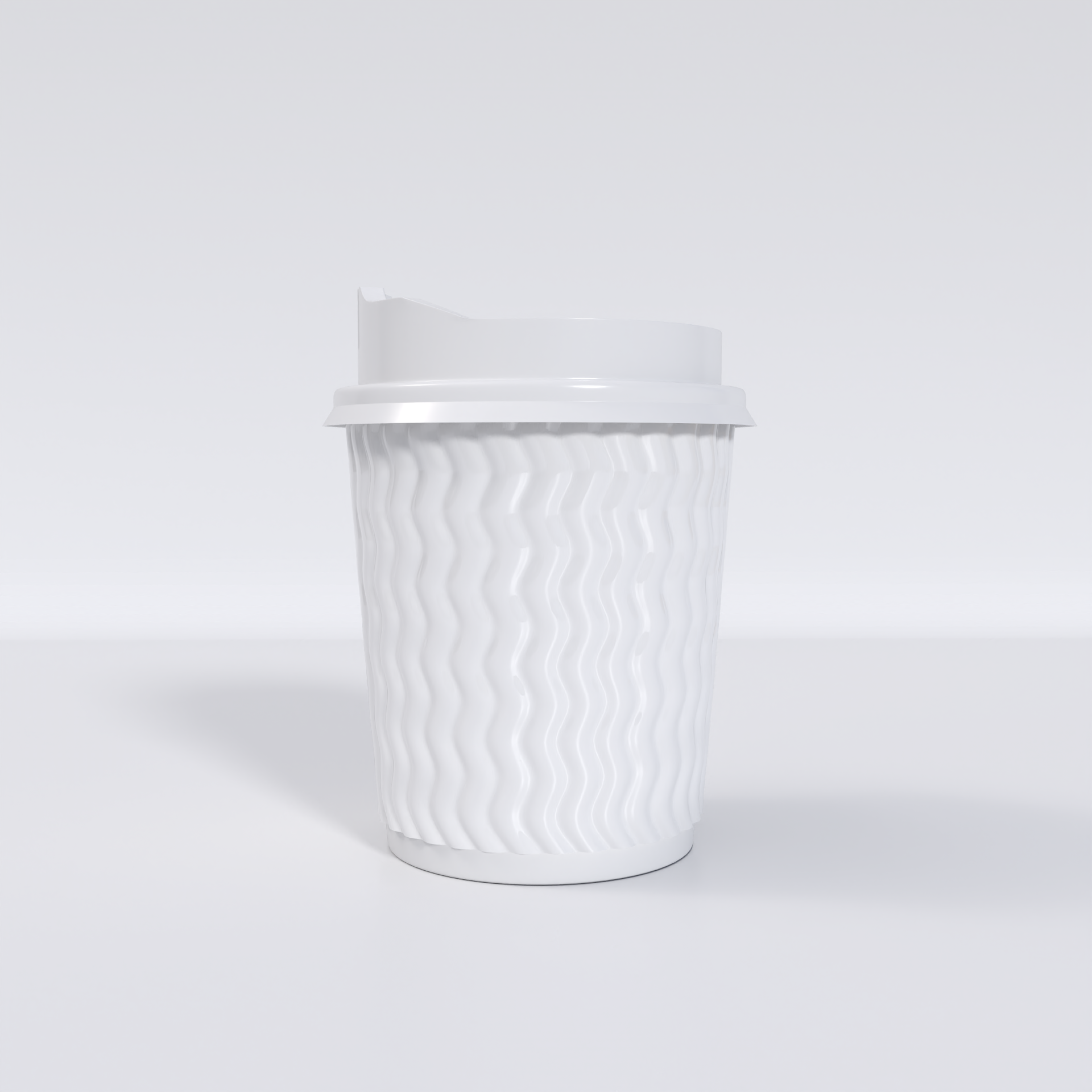 450 ml paper coffee cup dieline