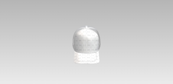 Trucker hat dieline