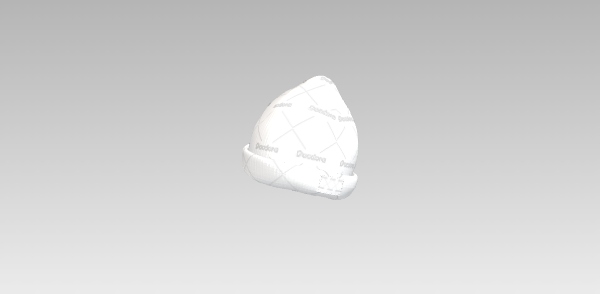 Labeled beanie dieline