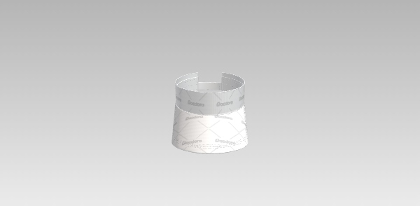 Sun visor tennis cap dieline