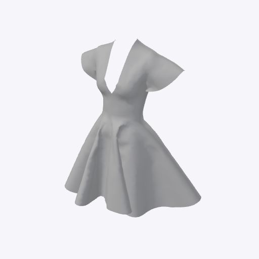 Flutter sleeve skater dress