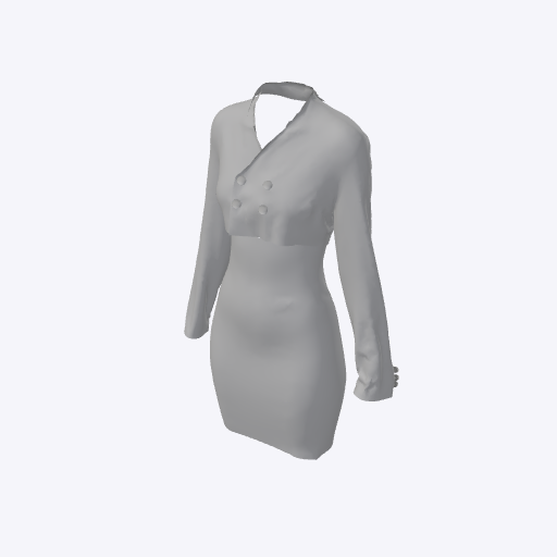 Double breasted long sleeve dress