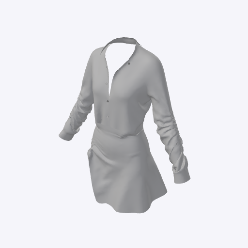 Button front shirt dress