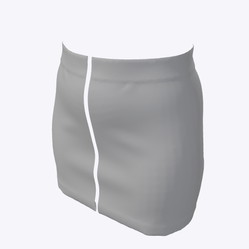 Side slit mini skirt