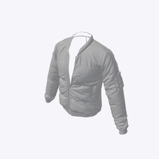 Quilted bomber jacket