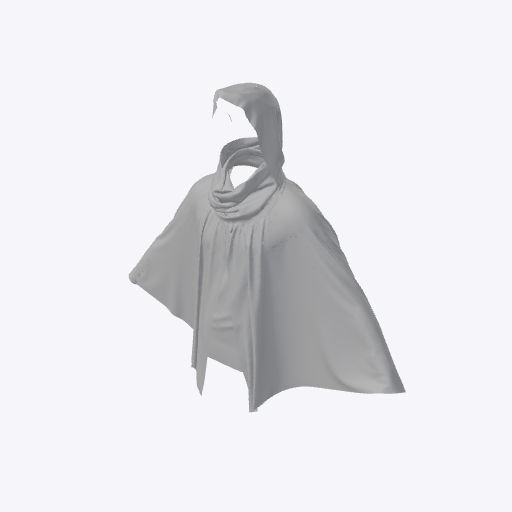 Hooded poncho scarf