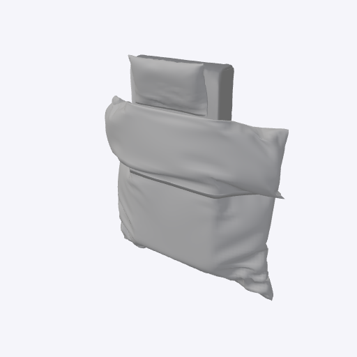 obj sheet for single bed 3d model